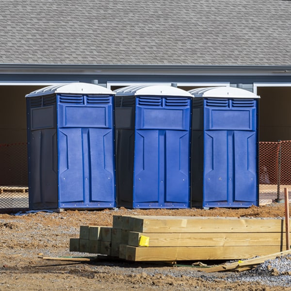 how do you ensure the portable toilets are secure and safe from vandalism during an event in Trevor